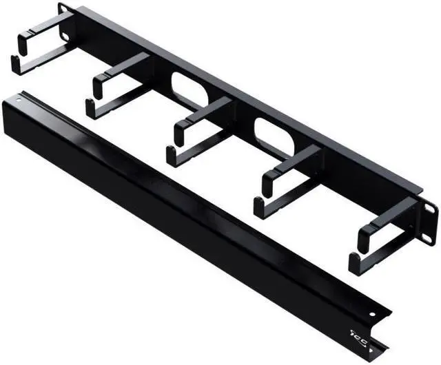 Alt view image 2 of 2 - ICC ICCMSCMPK1 PANEL CABLE MGMT METAL RING AND COVER 1U