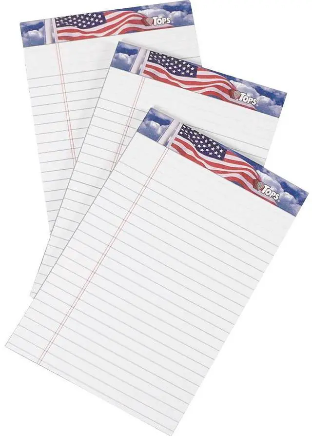 Alt view image 12 of 12 - Tops Writing Tablets Jr. Lgl Ruled 5"x8" 50 Sht/PD 3/PK WE 75103