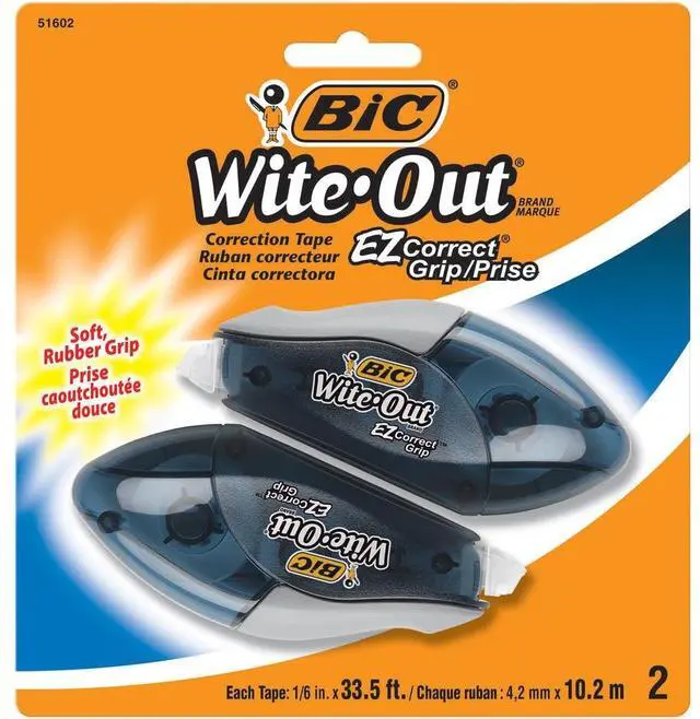 Alt view image 5 of 20 - BIC WOECGP21 Wite-Out EZ Correct Grip Correction Tape