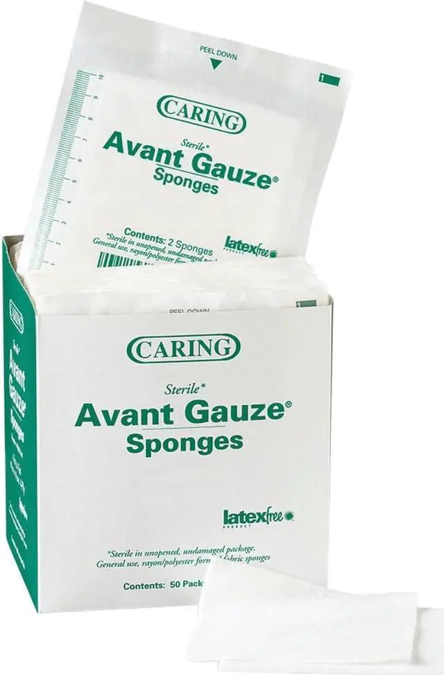 Alt view image 2 of 4 - Medline PRM21224 Caring Non-Woven Gauze Sponges - Case Of 1500