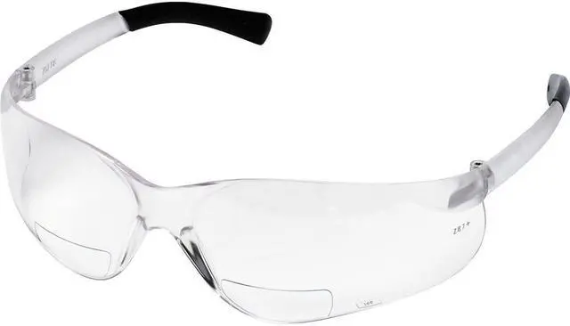 Alt view image 8 of 10 - Mcr Safety Bearkat Magnifier Safety Glasses, Clear Frame, Clear Lens BKH15