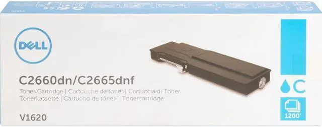Alt view image 5 of 11 - Dell Cyan Toner Cartridge (OEM# 593-BBBN) (1 200 Yield) V1620