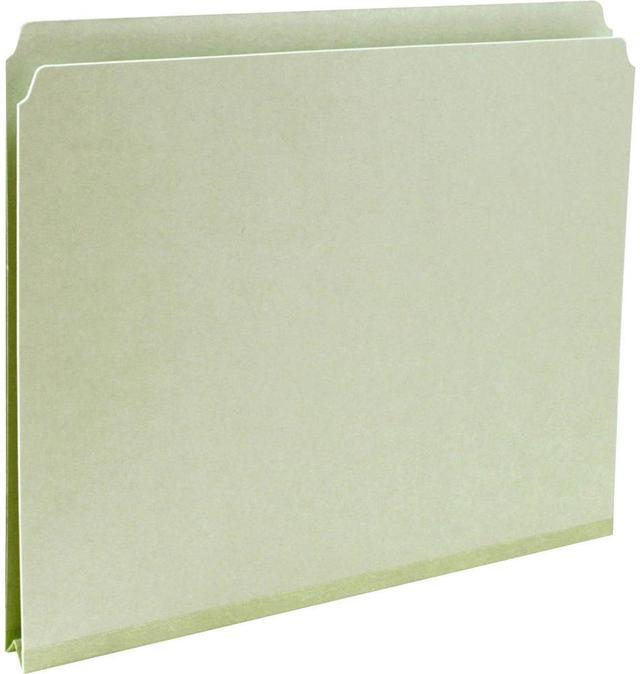 Alt view image 3 of 7 - Smead Manufacturing Company SMD13200 Folder- Straight Tab Cut- 9-.50in.H- Letter-Size- Gray