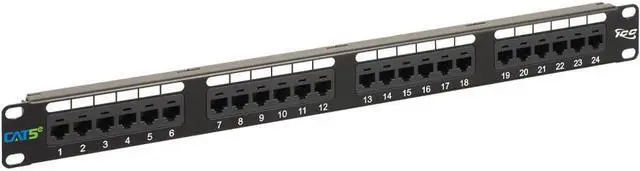Alt view image 4 of 4 - ICC ICMPP0245E PATCH PANEL, CAT 5E, 24-PORT, 1 RMS