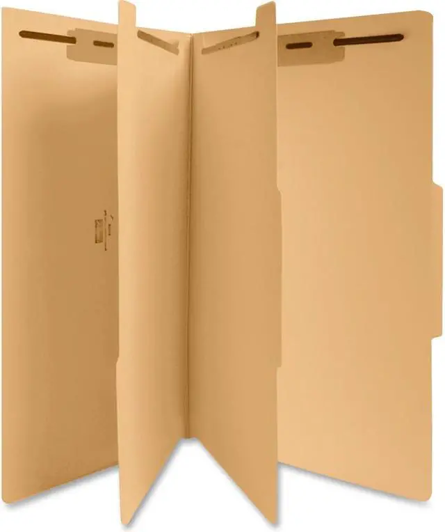 Alt view image 6 of 8 - Sparco SPR95008 Classification Folder 8.50" Width x 14" Length Sheet Size - 1" Expansion - 1" Folder,  6 Dividers - Manila, 1 Each