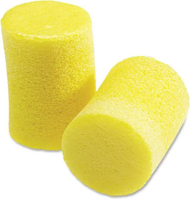 Alt view image 7 of 13 - 3M E·A·R Classic Single-Use Earplugs, Cordless, 29NRR, Yellow