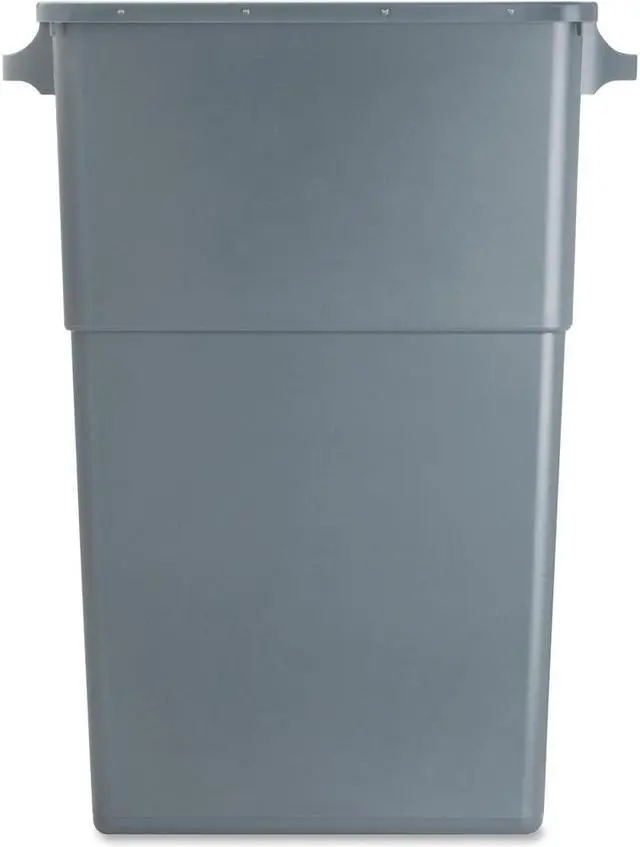 Alt view image 8 of 11 - Genuine Joe Waste Container 23 Gallon 22-1/2"W x 11"D x 30" Gray 60465