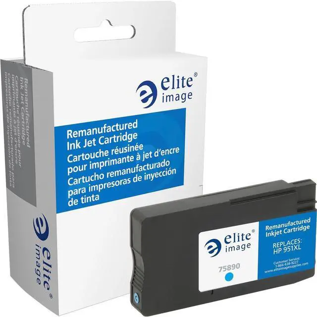 Alt view image 2 of 3 - Elite Image Compatible Cyan High Yield Ink Cartridge (Alternative for HP 951XL/CN046AN )