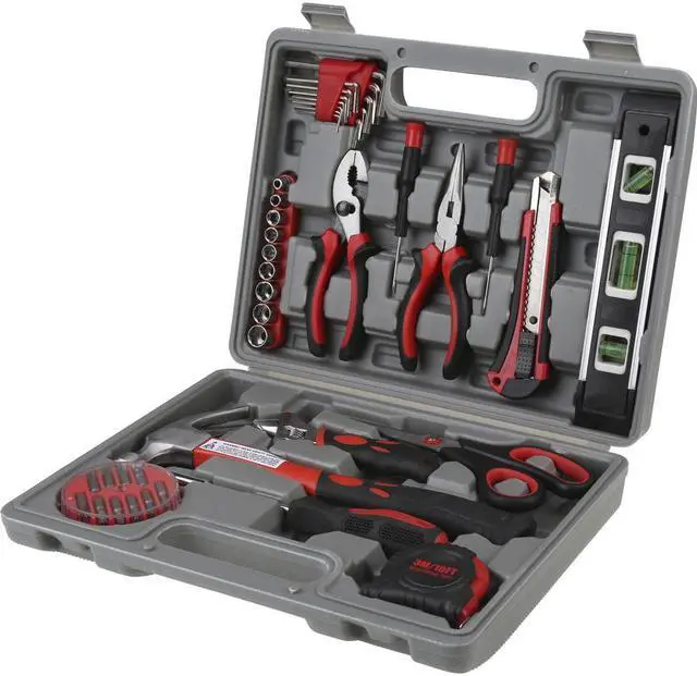 Alt view image 2 of 5 - Genuine Joe Tool Kit 42PC w/Case 8"x7"x7" Gray 11963