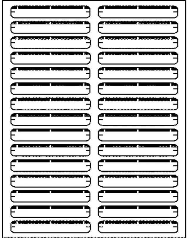 Alt view image 3 of 4 - Business Source Filing Labels Laser/Inkjet 2/3"x 3-7/16" 750/PK White 26151