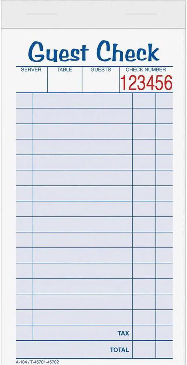 Alt view image 8 of 9 - Tops Guest Check Book