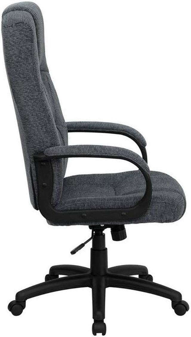 Alt view image 13 of 20 - Flash Furniture BT-9022-BK-GG High Back Gray Fabric Executive Office Chair
