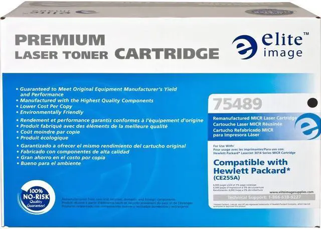 Alt view image 7 of 9 - Elite Image 75489 MICR Toner Cartridge 6000 Page Yield Black