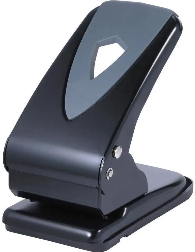 Alt view image 3 of 7 - Business Source 2-Hole Punch Metal Drill 1/4" 60 Sht Cap Silver/Gray 62896