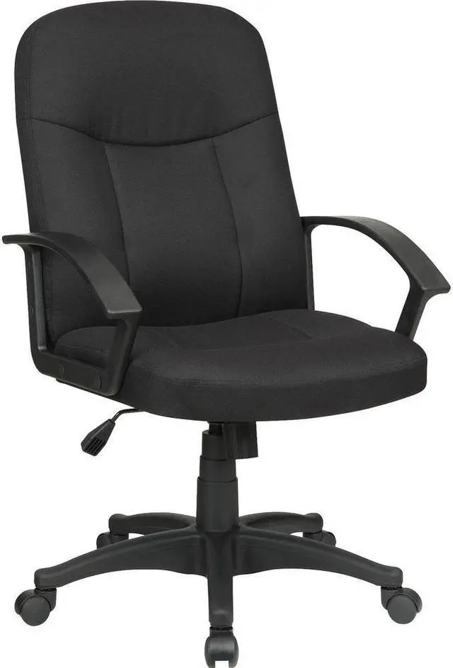 Alt view image 4 of 8 - Lorell Executive Mid-Back Chair 26-1/4"x27-1/2"x38-1/2" BK 84552