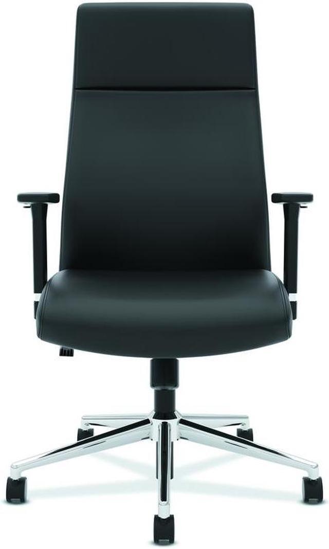 Alt view image 5 of 11 - HON - HVL108.SB11 - VL108 Executive High-Back Chair, Black Leather