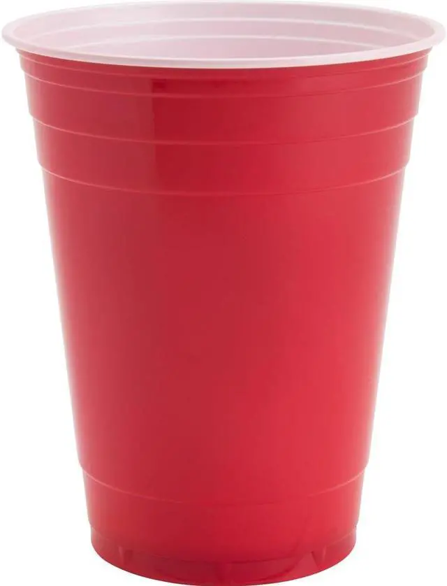 Alt view image 6 of 8 - Genuine Joe Party Cups 16oz. 50PK Red 11251