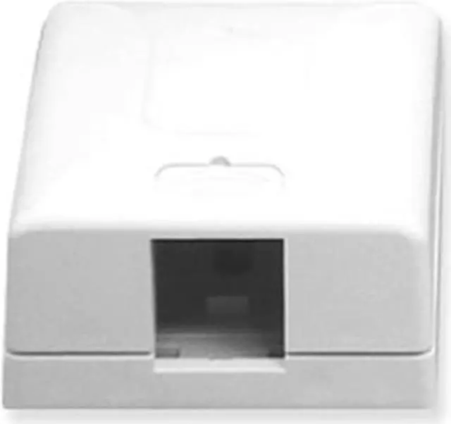 Alt view image 5 of 5 - SURFACE MOUNT BOX- ELITE- 1-PORT- WHITE