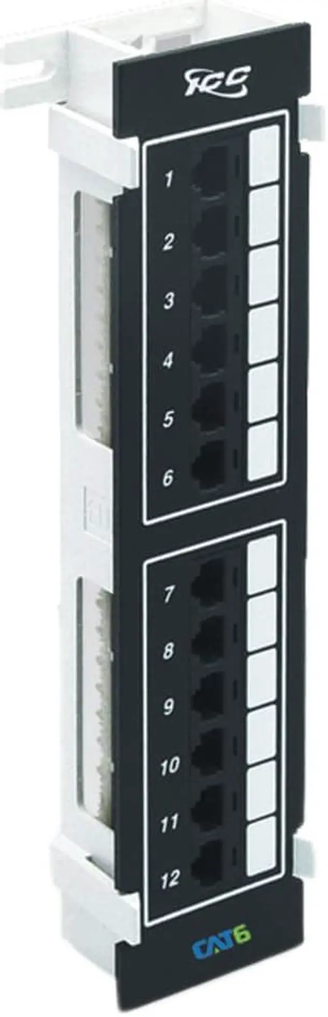 Alt view image 7 of 7 - ICC Patch Panel, 12 Port CAT6, Vertical