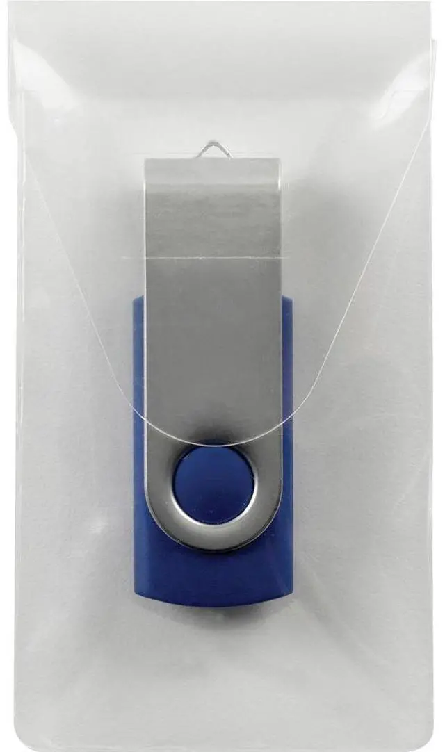 Alt view image 3 of 11 - Smead 68150 Self-Adhesive Poly USB Flash Drive Pocket