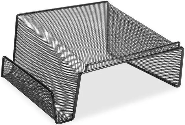 Alt view image 7 of 8 - Lorell Phone Stand Steel 11-1/8"x10-1/8"x5-1/4" Mesh/Black 84155