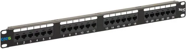 Alt view image 8 of 11 - ICC ICMPP02460 Cat 6 24 Port Patch Panel, 1 RMS