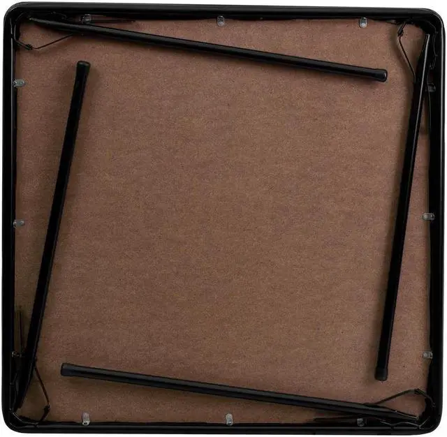 Alt view image 3 of 8 - Black Folding Card Table