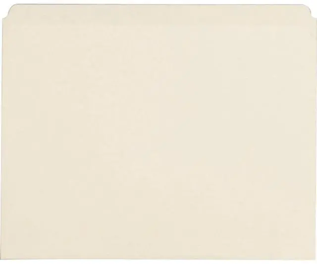 Alt view image 2 of 9 - Business Source 43565 File Folders, Straight-Cut Tab, 11 Pt, Letter, 100/Box, Manila