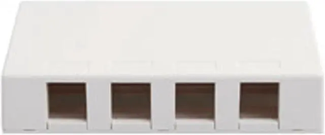 Alt view image 3 of 3 - ICC SURFACE4WH IC107SB4WH SURFACE BOX, 4 PORT WHITE
