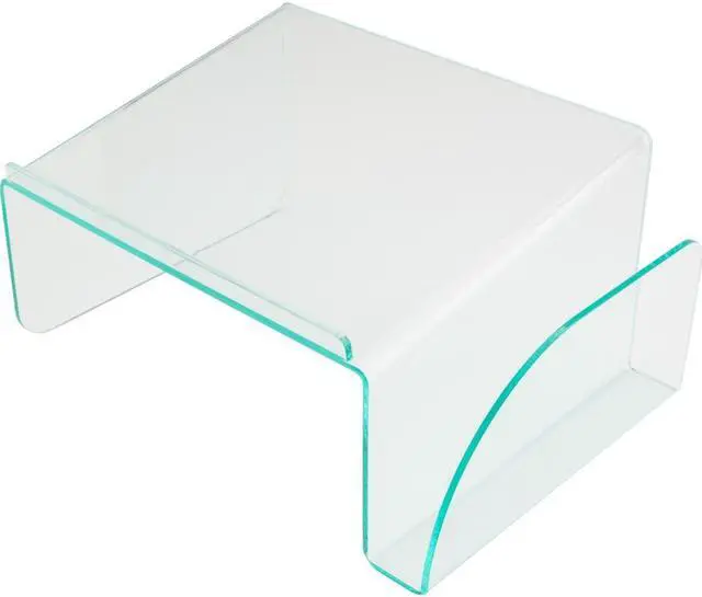 Alt view image 18 of 20 - Lorell Phone Stand 11"x10"x5-1/2" Clear/Green 80661