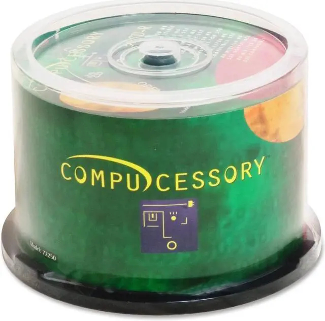 Compucessory CD Recordable Media - CD-R - 52x - 700 MB - 50 Pack ...