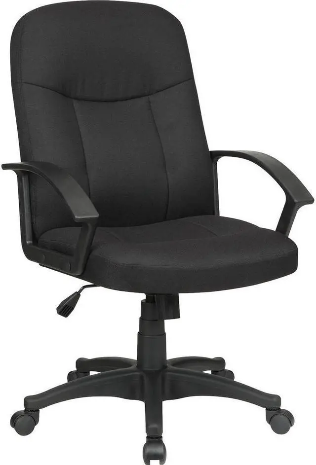 Alt view image 3 of 8 - Lorell Executive Mid-Back Chair 26-1/4"x27-1/2"x38-1/2" BK 84552