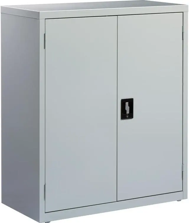 Alt view image 5 of 7 - Lorell Steel Storage Cabinets 36"x18"x42" Light Gray 41303