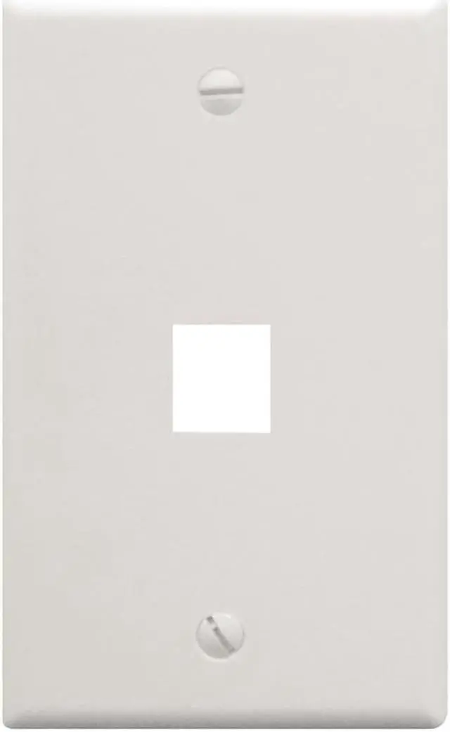 Alt view image 4 of 5 - ICC FACE-1-WH IC107F01WH - 1PORT FACE WHITE