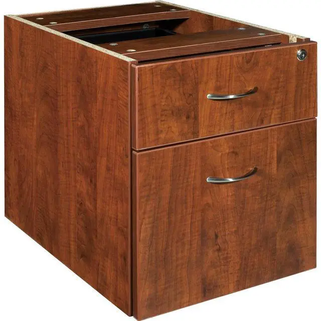 Alt view image 11 of 18 - Lorell Pedestal Box/File Hanging 16"x22"x28-1/4" Cherry 69432