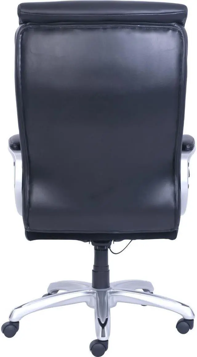 Alt view image 12 of 12 - Lorell Chair Big&Tall Hvy-duty Arms 28-1/2"x31-1/2"x48-1/4" BK 48845