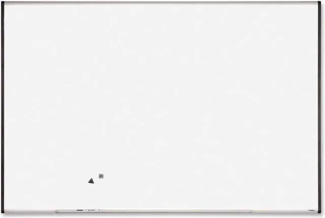 Alt view image 6 of 11 - Lorell Magnetic Dry-erase Board 6'x4' Silver/Ebony 69653