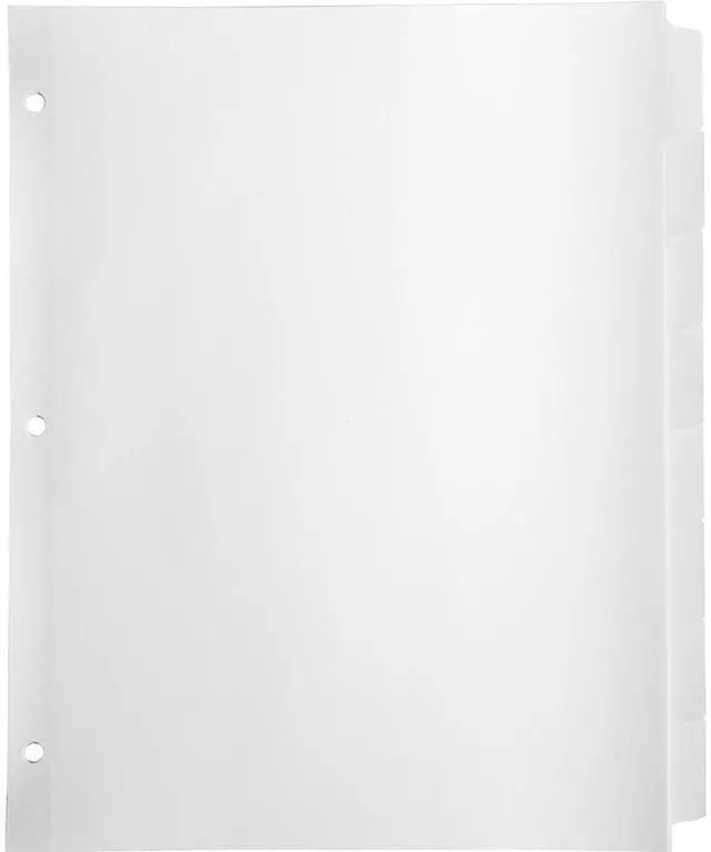 Alt view image 2 of 9 - Business Source Plain Tab Indexes 9/32" Holes 3HP 8Tab 24 Sets/BX WE 36684