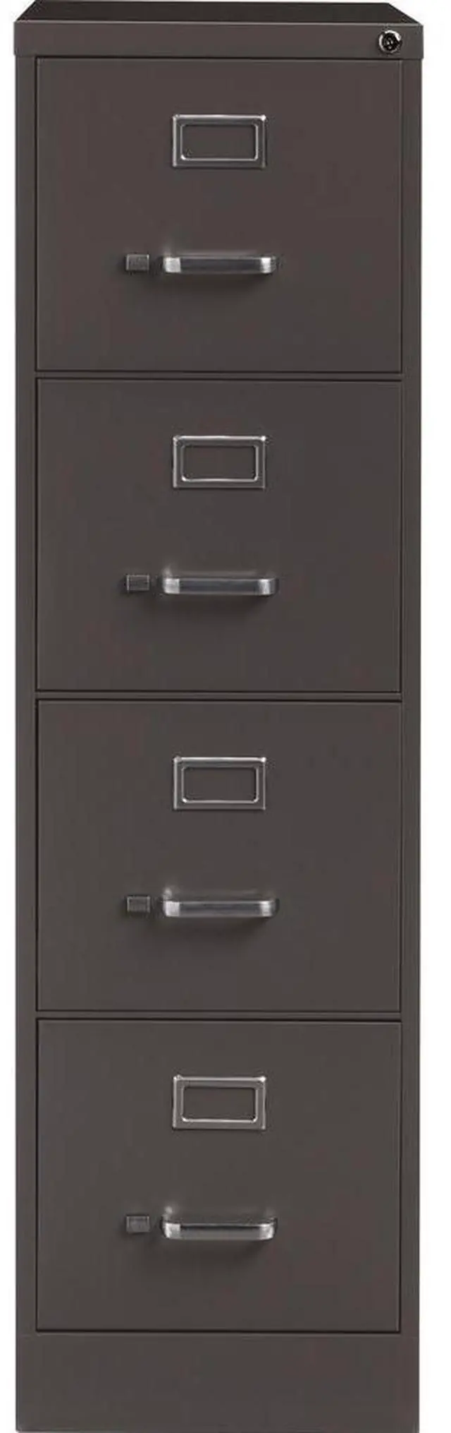 Alt view image 4 of 6 - Lorell LLR60155 Vertical File, 4 Drawer, 15 in. x 26.5 in. x 52 in., Medium Tone