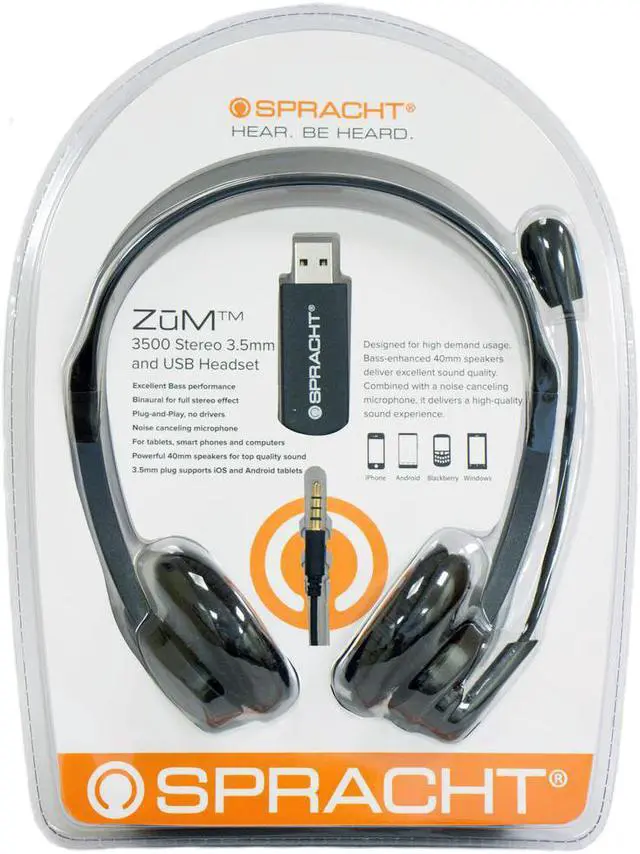 Alt view image 7 of 12 - Spracht Z?M Headset ZUM3500