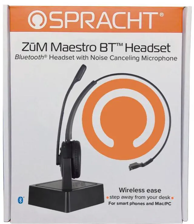 Alt view image 18 of 20 - SPRACHT HS-2050 ZUM MAESTRO BT HEADSET + BASE