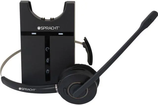 Alt view image 14 of 20 - Spracht - HS-3010 - Spracht ZUM Maestro USB Headset - Mono - Wireless - DECT 6.0 - 350 ft - 32 Ohm - 300 Hz - 3.40 kHz -