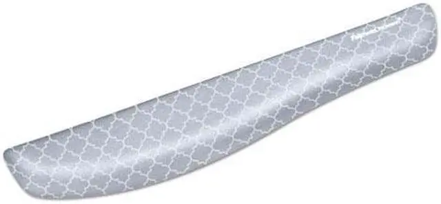 Alt view image 16 of 20 - Fellowes 9549801 PlushTouch Keyboard Wrist Rest with Microban - Gray Lattice