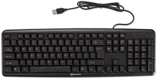 Alt view image 11 of 18 - Innovera Slimline Keyboard USB Black IVR69201