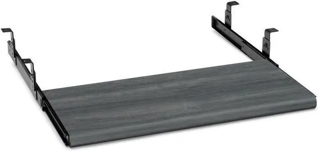 Alt view image 2 of 4 - HON Laminate Keyboard Platform - 10" Height x 21.5" Width x 1.1" Depth - Gray - 1