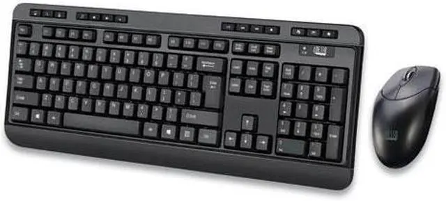 Alt view image 13 of 18 - ADESSO WKB-1320CB ANTIMICROBIAL WIRELESS DESKETOP KEYBOARD & MOUSE COMBO