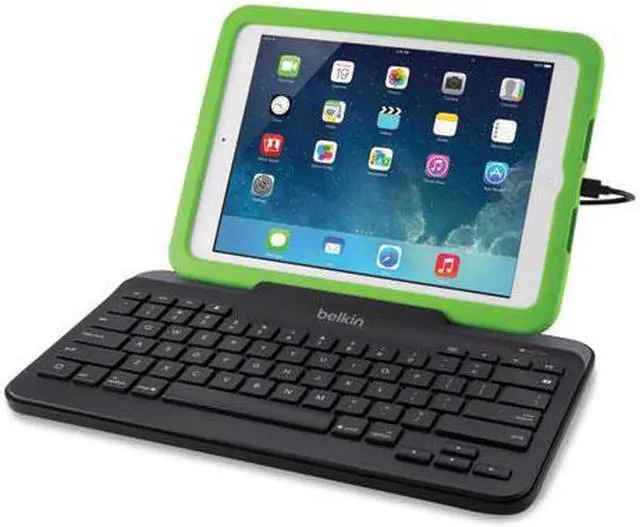 Alt view image 11 of 14 - BELKIN B2B130 Black Lightning Wired Slim Tablet Keyboard