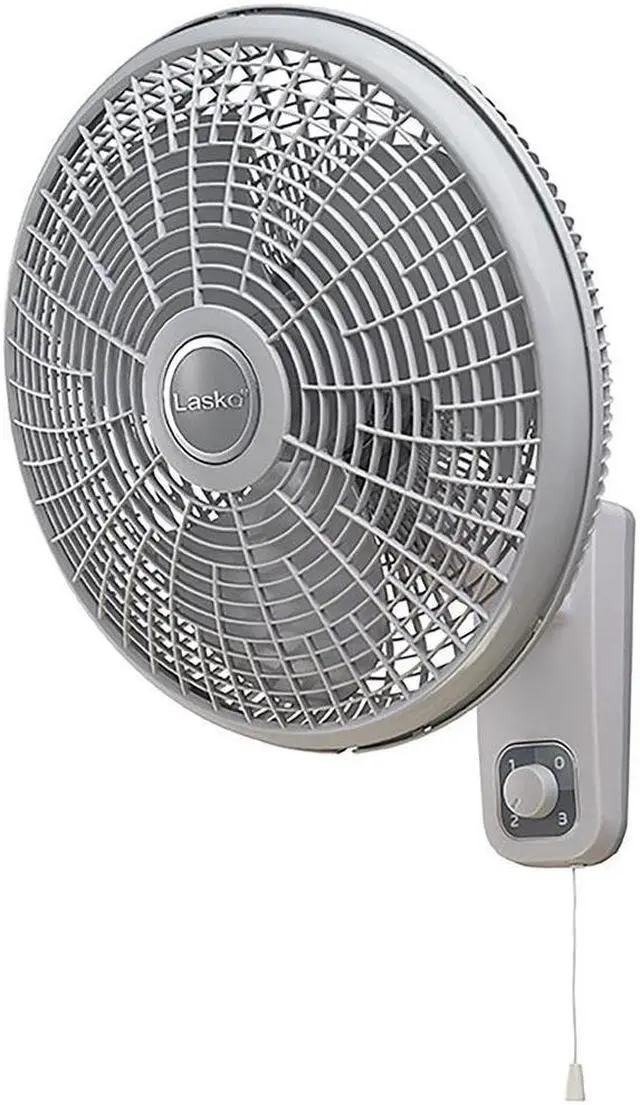 Alt view image 18 of 20 - Lasko 16 In. 3-Speed White Oscillating Wall-Mount Fan M16900