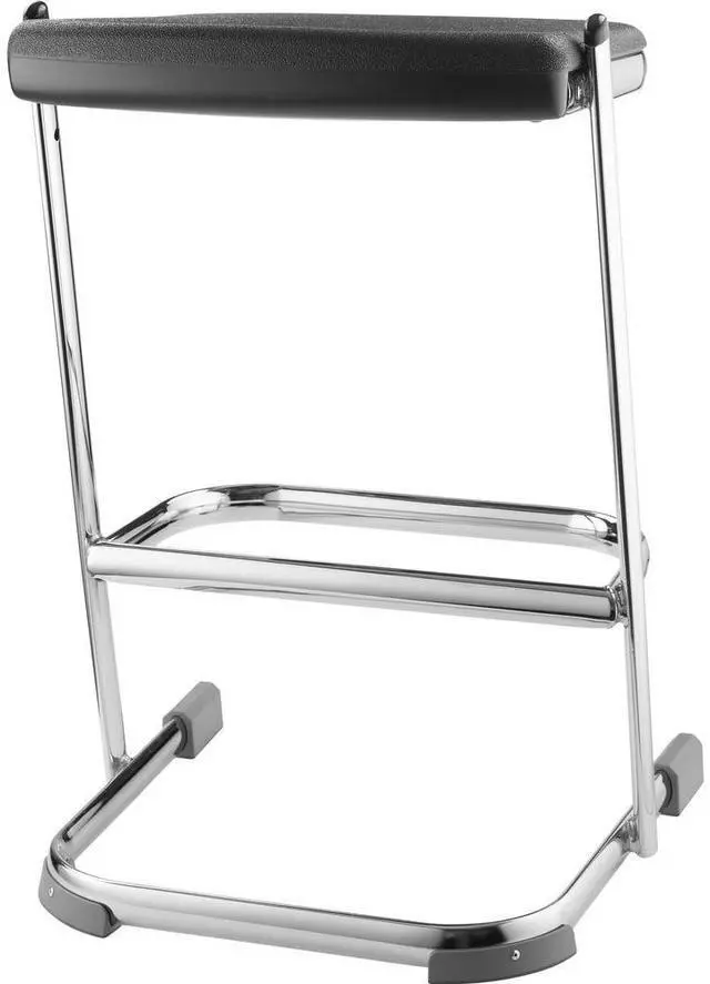 Alt view image 13 of 14 - NPS 6624 Series Elephant Z-Stool - Backless - Supports Up to 500 lb - 24" Seat Height - Black Seat, Chrome Frame