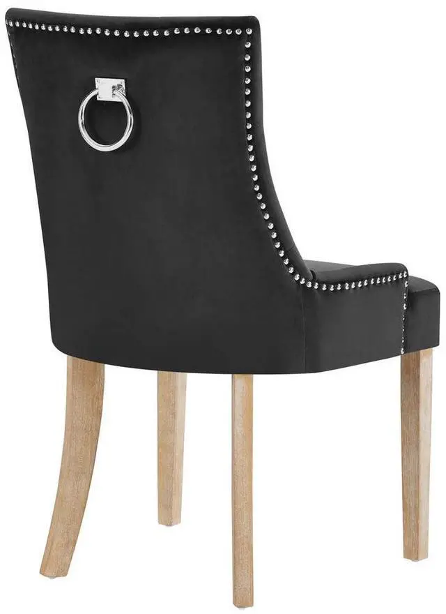 Alt view image 4 of 10 - Pose Velvet Dining Chair